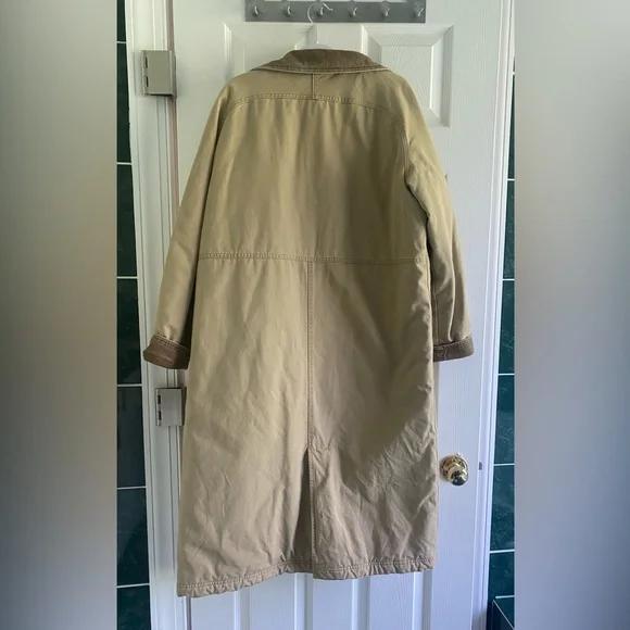 L.L Bean Women’s Barn Chore Coat Beige Winter Coat - Picture 7 of 7